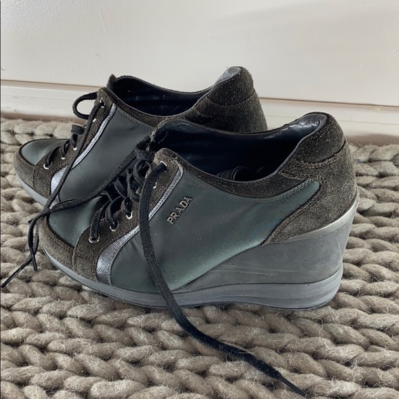prada sneakers heels